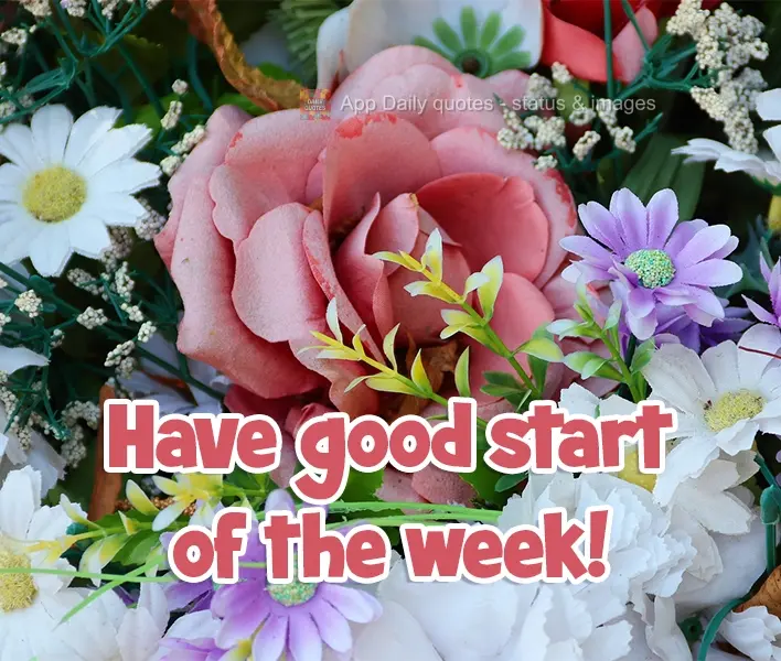 Have a good start to the week!