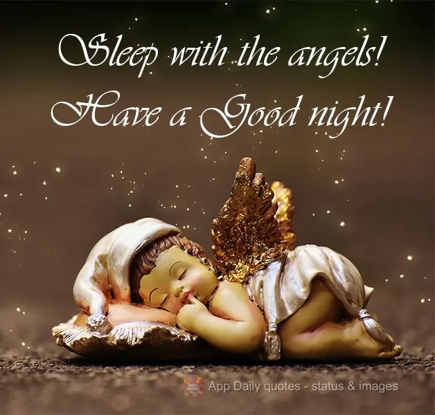 Durma com os anjos! Tenha uma Boa Noite!
