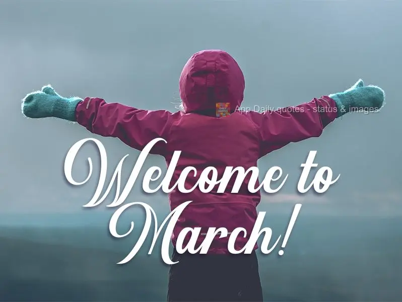Seja bem vindo mês de Março!