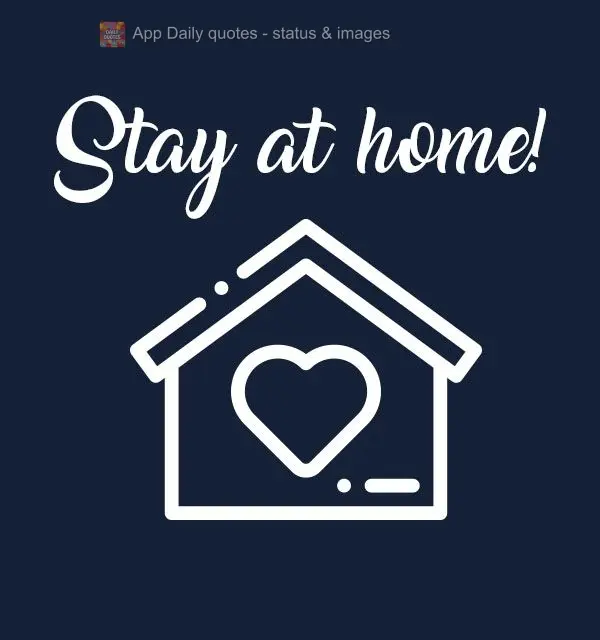 Fique em casa!