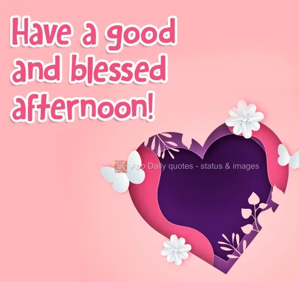 Have a good and blessed afternoon!