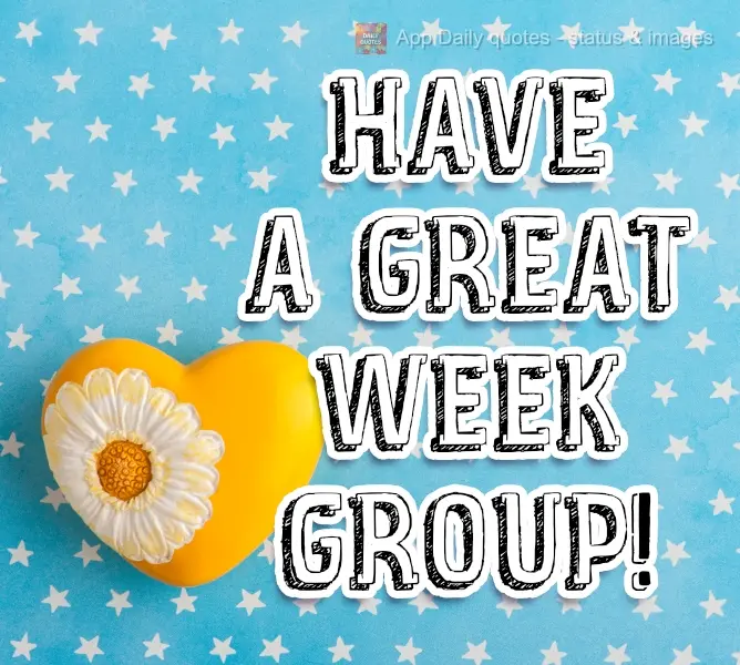 Tenham uma Boa Semana Grupo!
