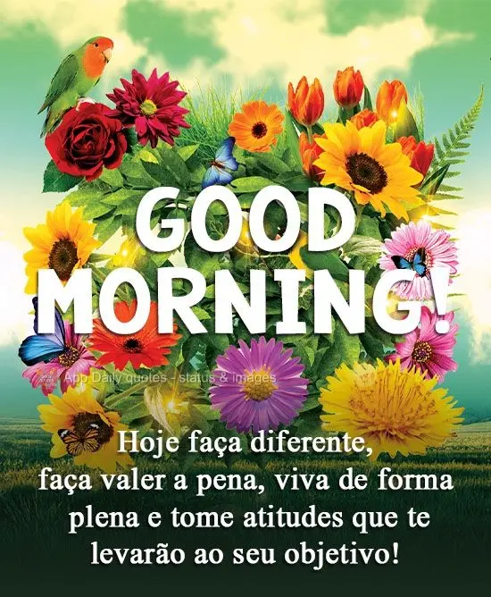 Do it differently today, make it worth it, live fully and have attitudes that will lead you to your goal! Good morning!