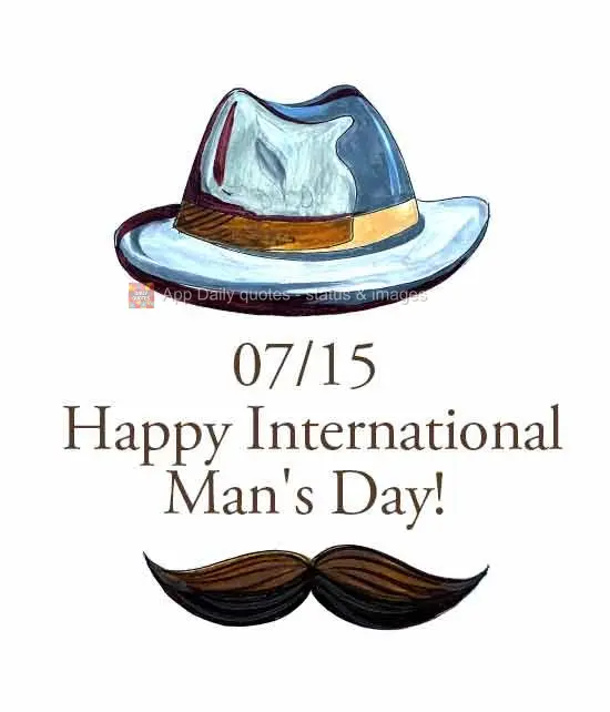 15/07 Feliz dia internacional do homem!