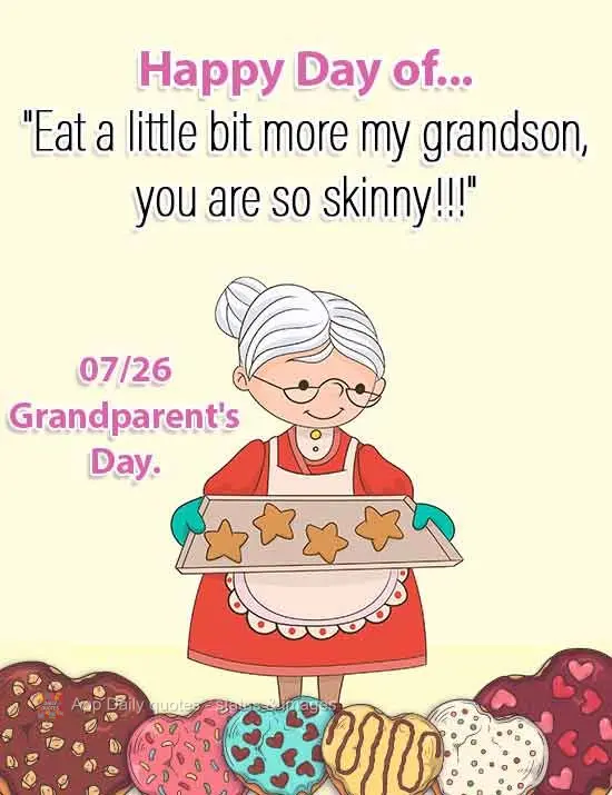 Feliz dia do..."Come mais um pouco meu neto, tá tão magrinho!!!"  26/07 Dias dos Avós.