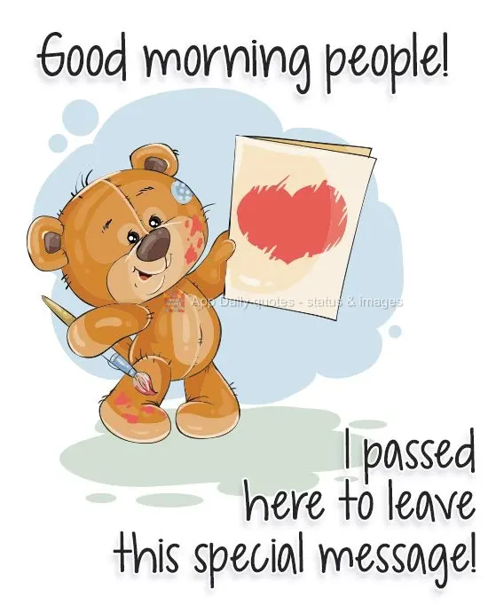 Bom dia galera! Passei aqui para deixar essa mensagem especial!
