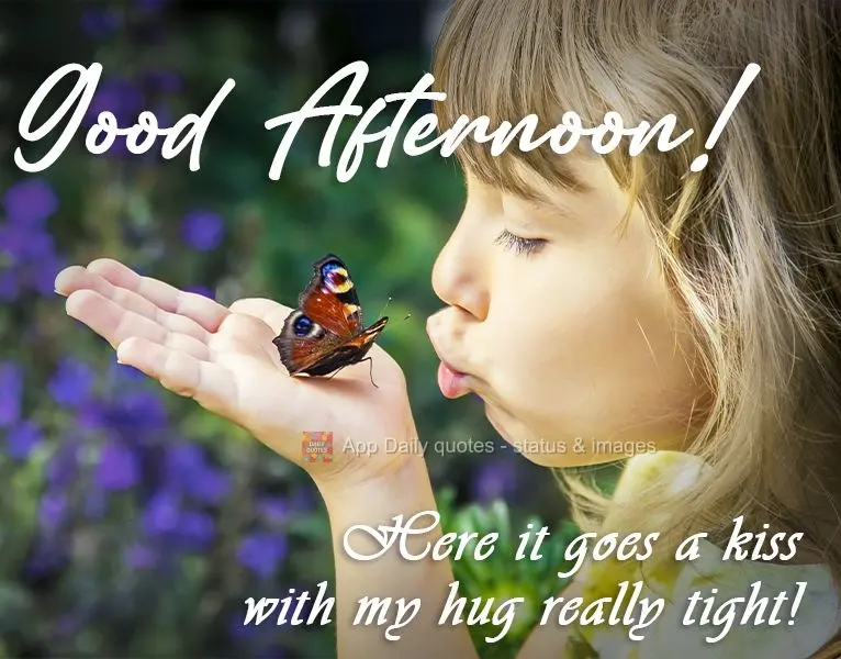 Aqui vai um beijo meu com um abraço bem apertado!
 Boa Tarde! 