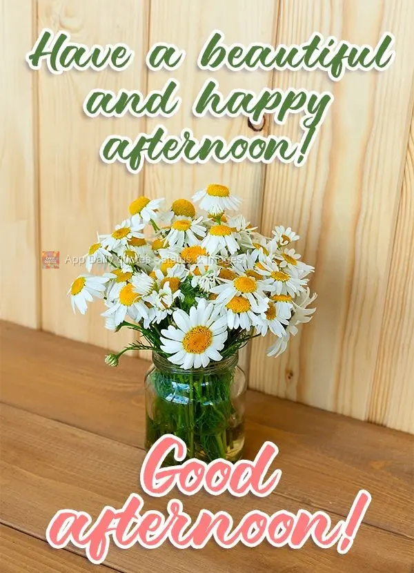 Que você tenha uma linda e feliz tarde!  Boa tarde!