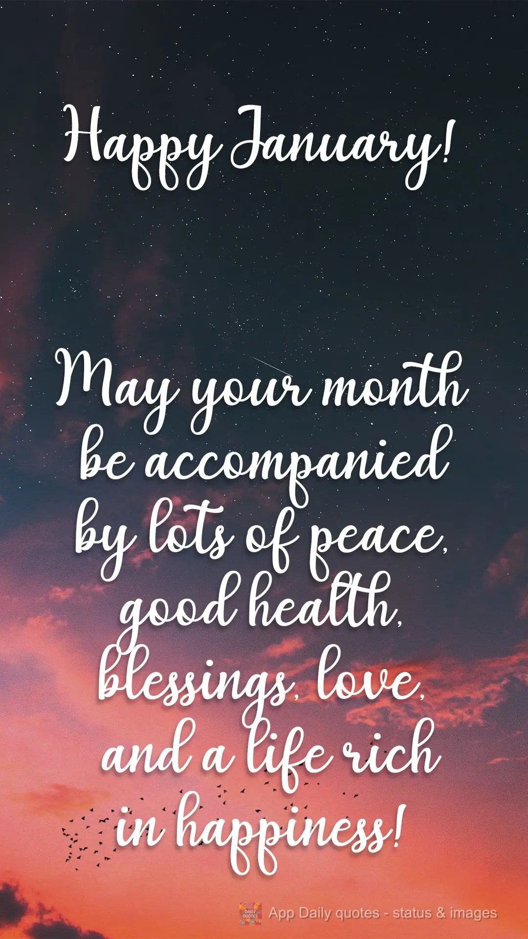 Que seu mês venha acompanhado de muita paz, saúde, bênçãos, amor e uma vida rica de felicidade!  Feliz Janeiro!