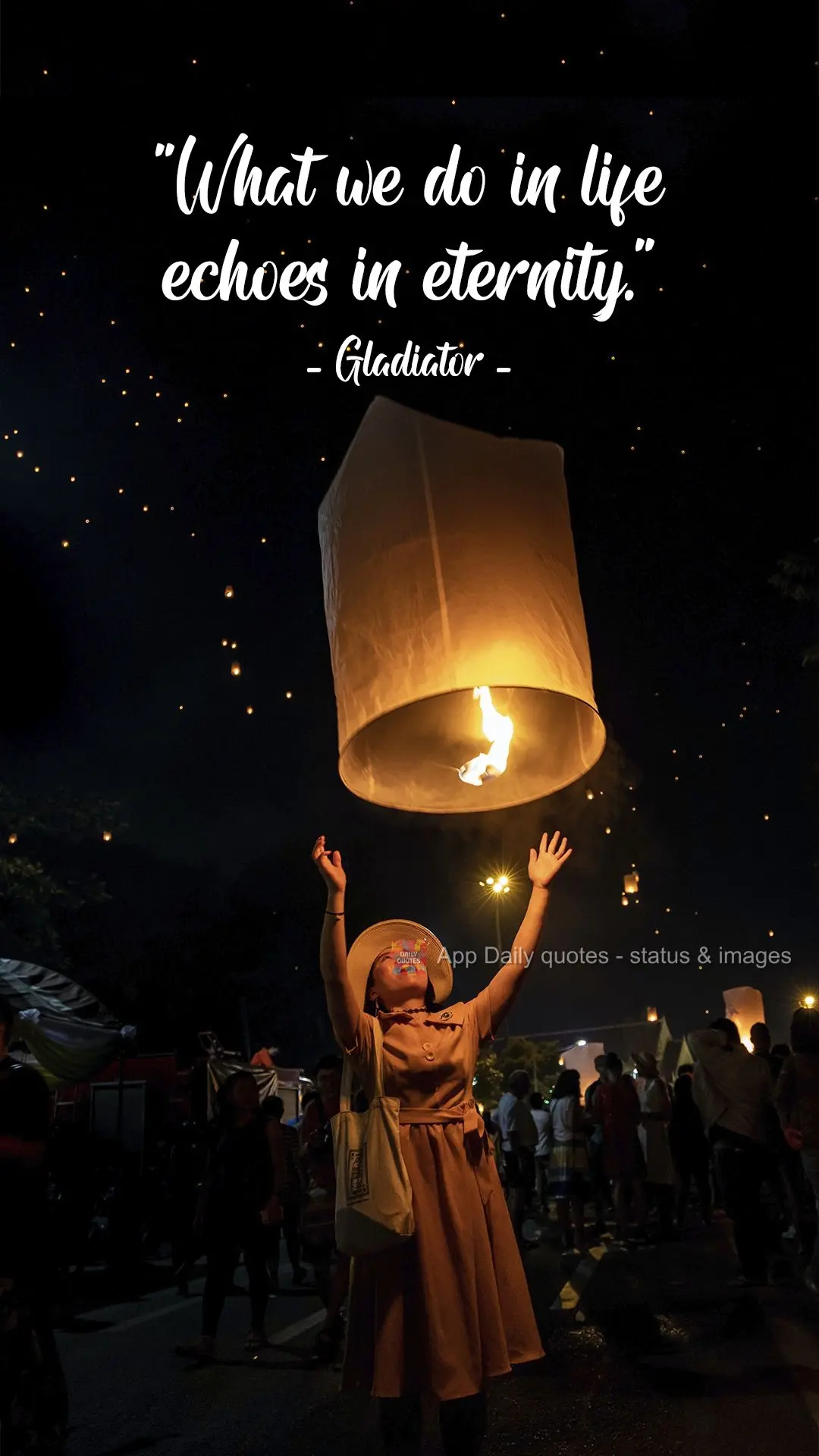 “O que fazemos na vida, ecoa na eternidade.” O Gladiador