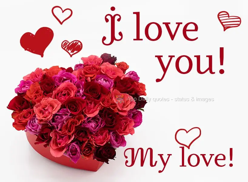 I love you! My love! 