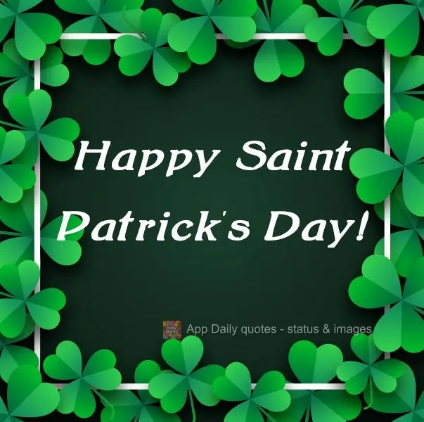 Happy Saint Patrick's Day! 
