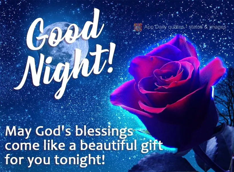 May God's blessings come like a beautiful gift for you tonight! Good night!