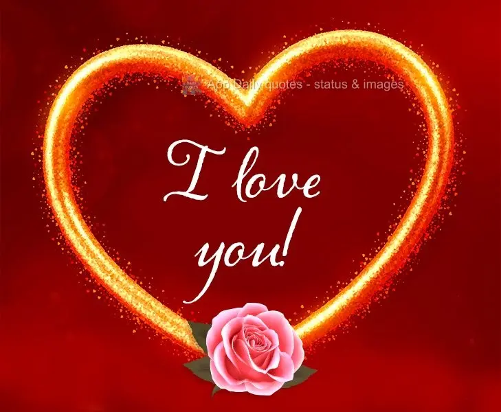 Eu amo você!