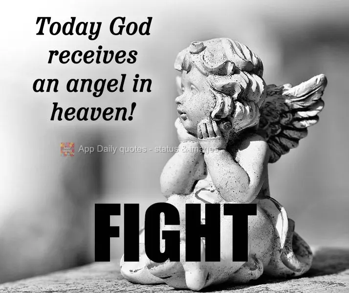 Hoje Deus recebe um anjo no céu!  LUTO