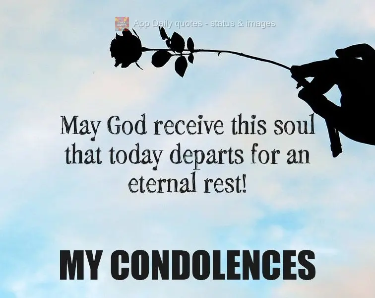 Que Deus receba essa alma que hoje parte para um descanso eterno! LUTO