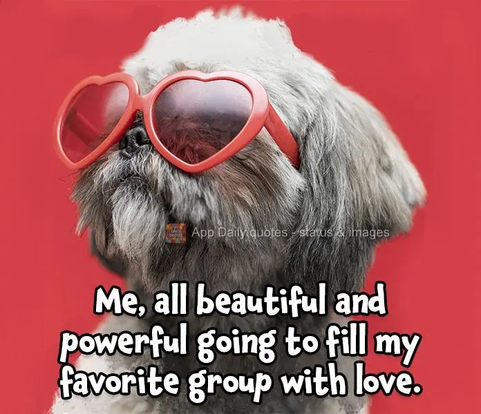 Me, all beautiful and powerful going to shower my favorite group with love.