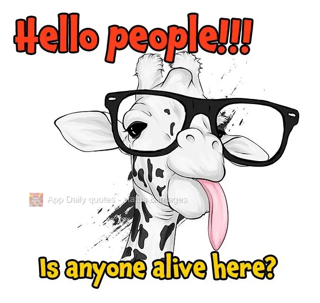 Hello people!!! Is anyone alive here?
