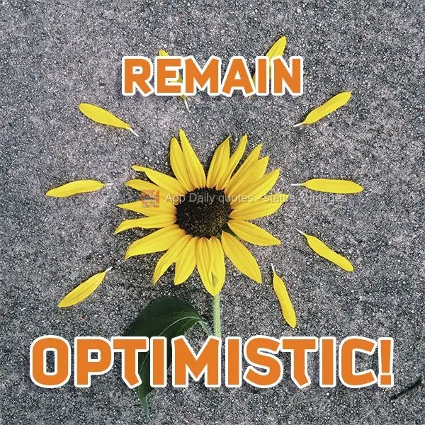 Se mantenha otimista!