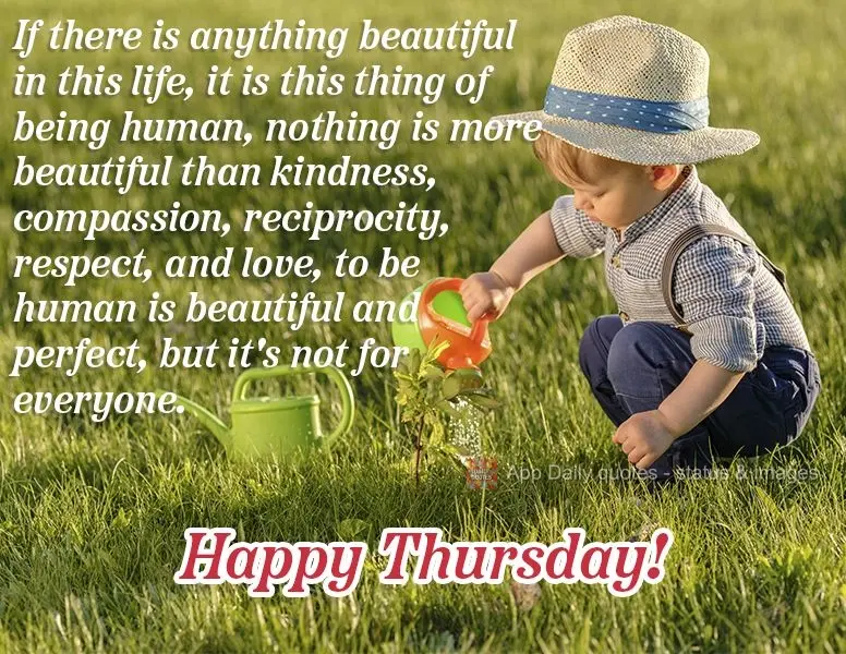 If there is anything beautiful in this life, it is this thing of being human. Nothing is more beautiful than kindness, compassion, reciprocity, respect, ...