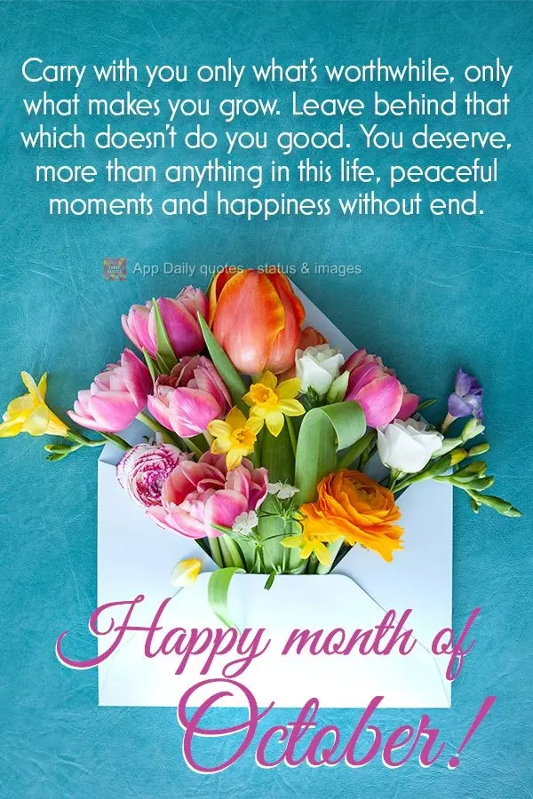 Leve com você só o que vale a pena, só o que acrescenta. Deixe para trás tudo aquilo que não lhe faz bem, você merece mais do que tudo nesta vida m...