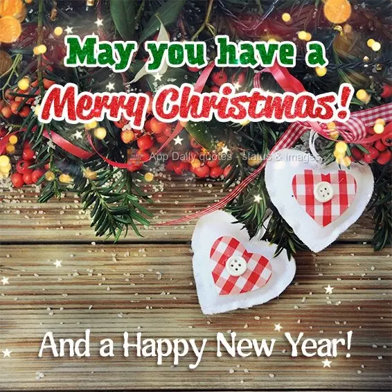 Que você tenha um Feliz Natal! E um próspero Ano novo!