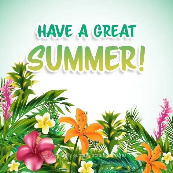 Tenha um Feliz Verão!