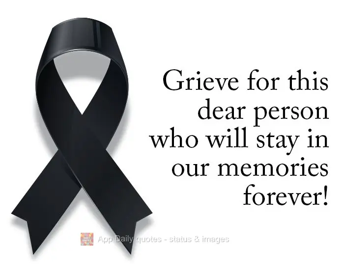 Luto por uma pessoa querida e que ficará para sempre em nossas memórias!