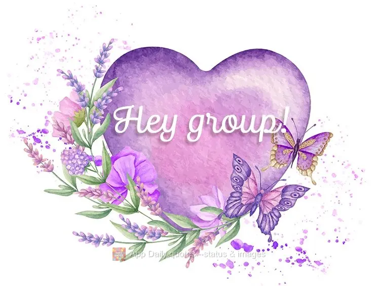 Hello group!