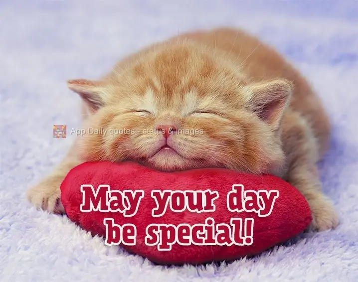 May your day be special!