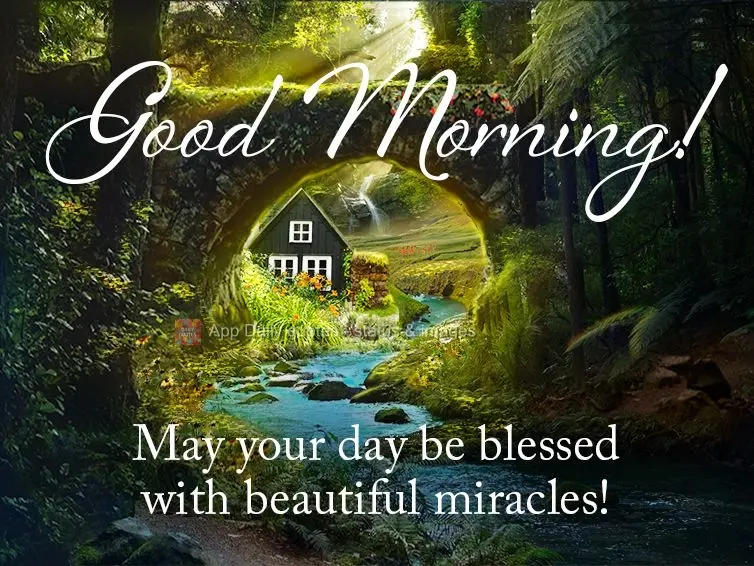 Que seu dia seja abençoado com lindos milagres! Bom dia! 