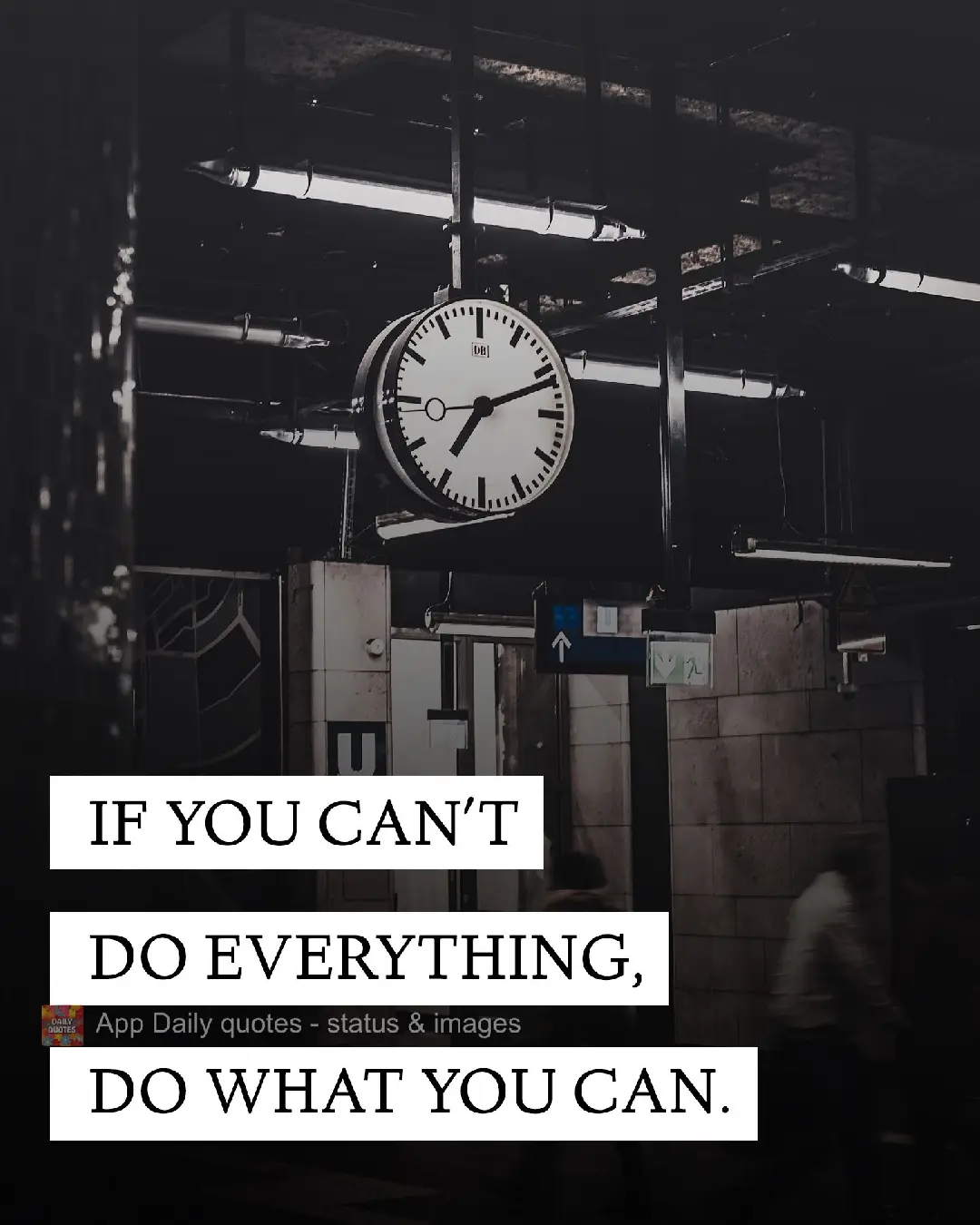 If you can't do everything, do what you can.