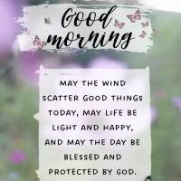 Bom dia! 
Que hoje os ventos espalhem coisas boas, que a vida seja leve e feliz e que o dia seja abençoado e protegido por Deus.
