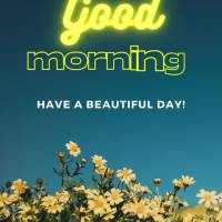 Tenha um lindo dia! Bom dia!