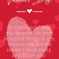 Nesta data especial você merece as coisas mais belas da vida, porque você é o motivo de eu sorrir todos os dias. Amo você! Feliz dia dos Namorados! ...