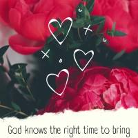 Deus sabe o tempo certo de trazer para a sua vida, aquela bênção da qual você tanto espera, confie em Seus planos!