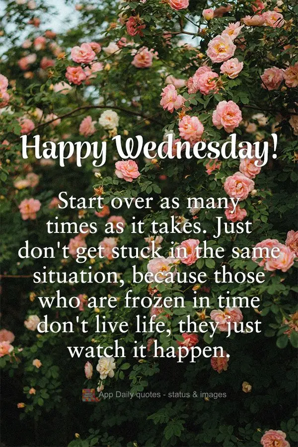 Start over as many times as it takes. Just don't get stuck in the same situation, because those who are frozen in time don't live life, they just watch i...
