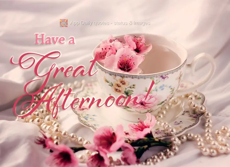 Tenha uma Feliz tarde!