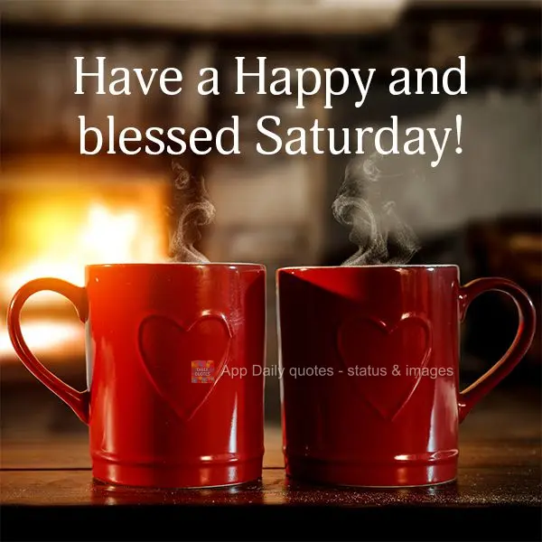 Have a Happy and blessed Saturday!