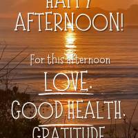 Para esta tarde amor, saúde, gratidão e muitas bênçãos! Feliz tarde!