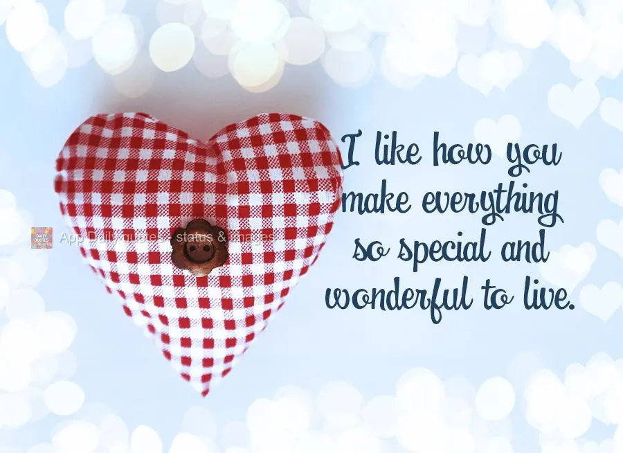 I like how you make everything so special and wonderful!