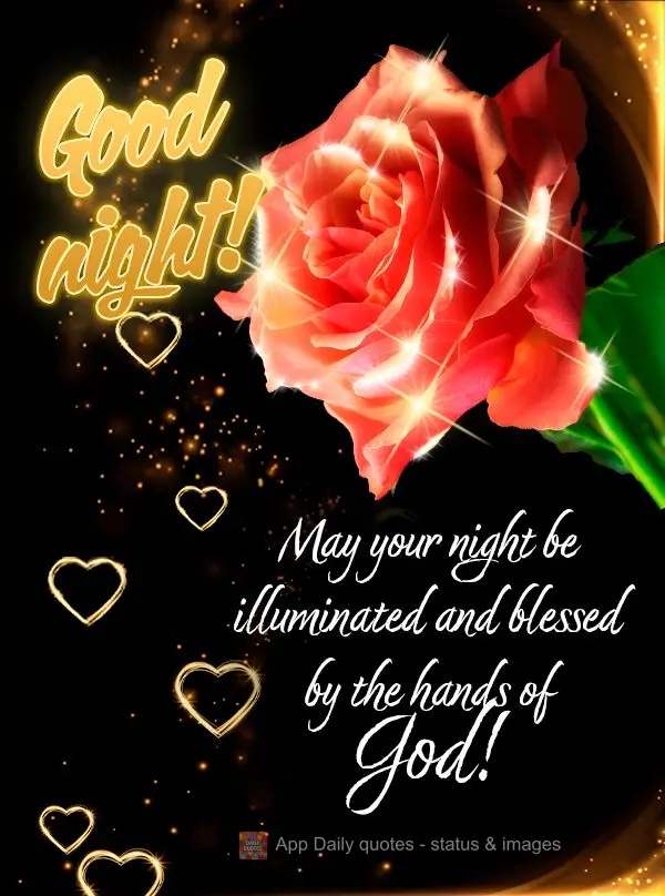 Que sua noite seja iluminada e abençoada pelas mãos de Deus! Boa noite!