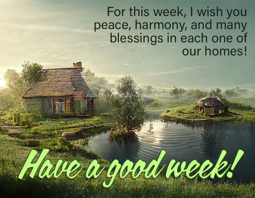This week, I wish you peace, harmony, and many blessings for all of your homes! Have a good week!