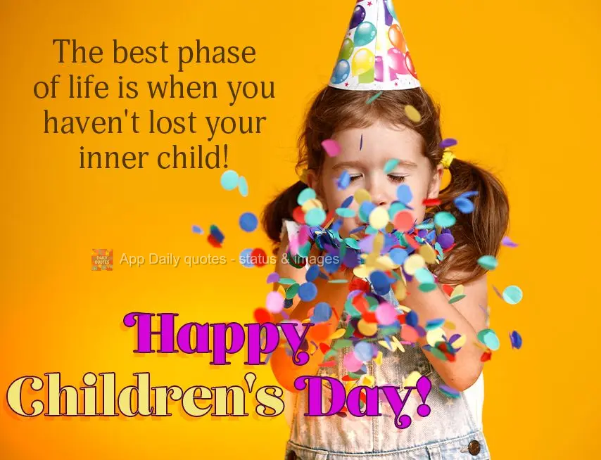 A melhor fase da vida é aquela em que você não perde a criança interior que existe em você! Feliz dia das Crianças!