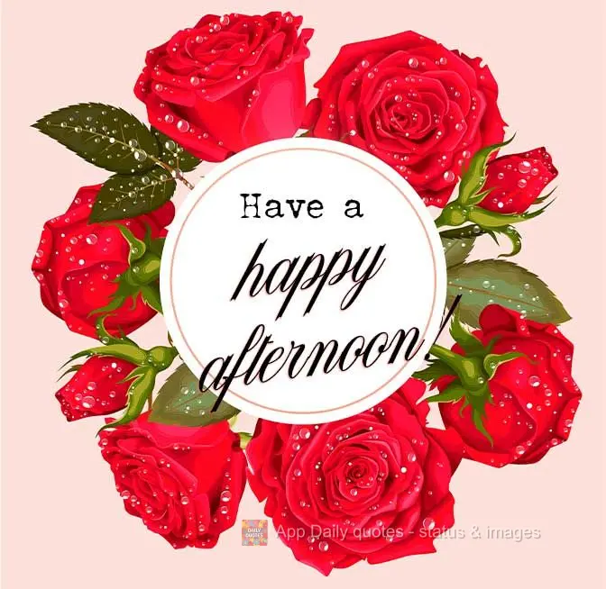 Tenha uma Feliz tarde!