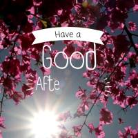 Tenha uma  Feliz tarde!