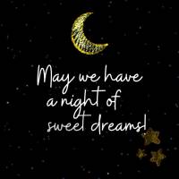 Que tenhamos uma noite de lindos sonhos!