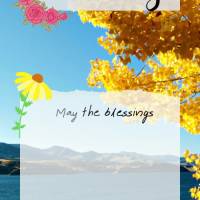 Que as bênçãos de Deus venha para você, como uma linda canção, dentro de um abraço amigo, nas palavras de conforto, nas orações diárias e em se...