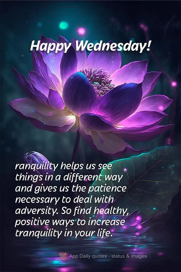 A tranquilidade nos ajuda a ver as coisas de maneira diferente e nos dá a paciência necessária para lidar com as adversidades. Portanto, encontre mane...