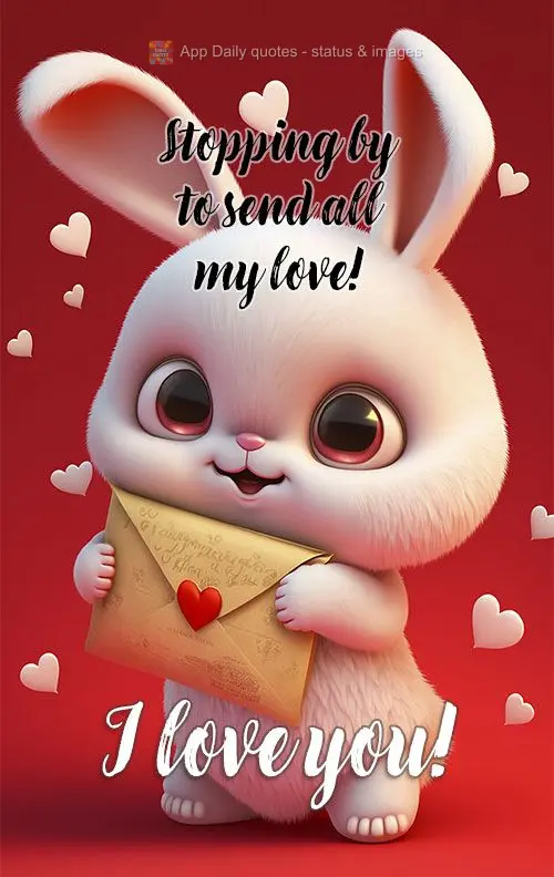 Stopping by to send all my love! I love you!